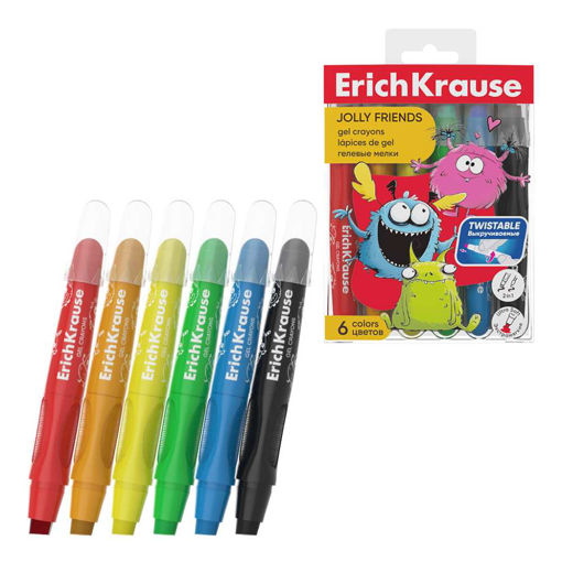 Picture of ERICHKRAUSE JOLLY FRIENDS GEL CRAYONS X6